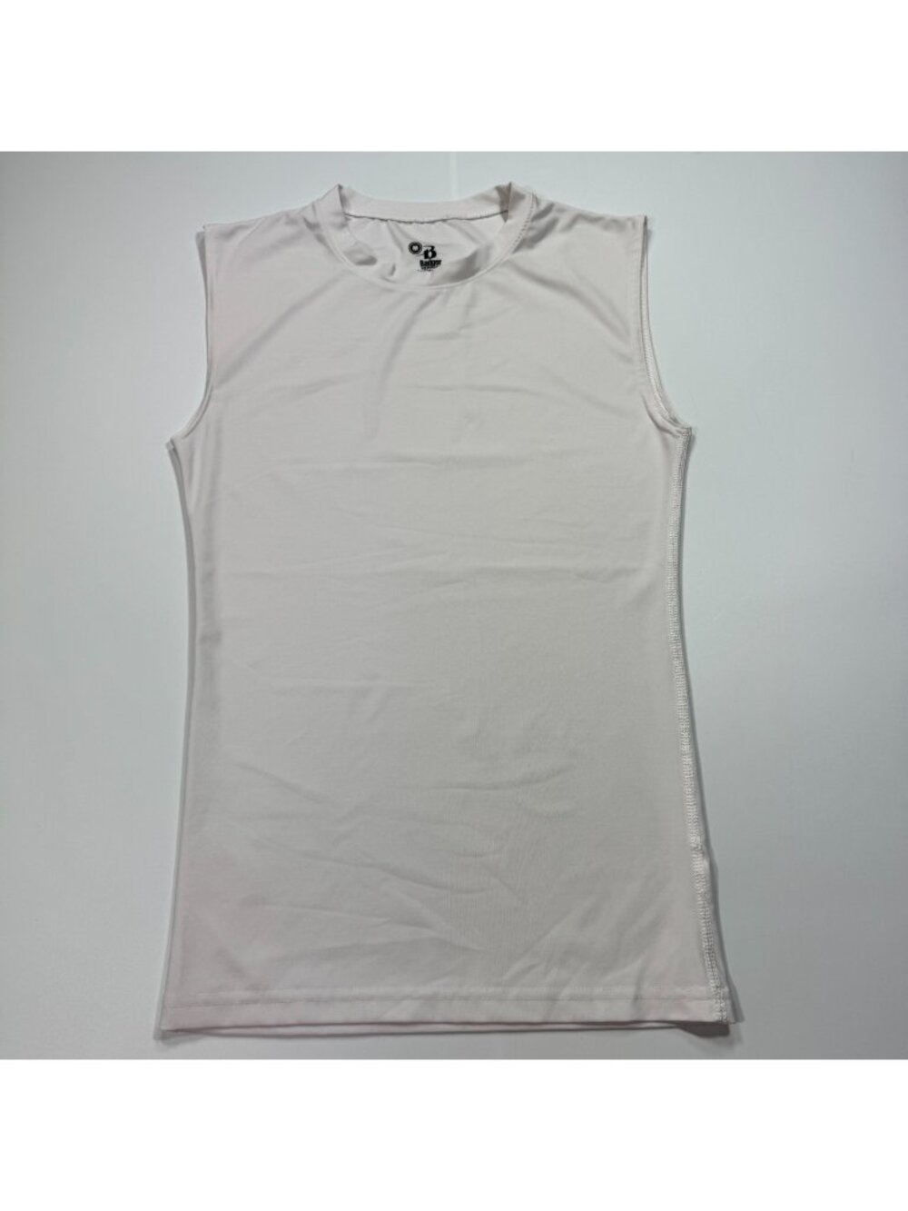 Badger Tank Top Women's M White Performance Workout Athletic Activewear Running